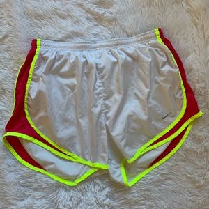 Nike Neon Pink + Yellow Running Shorts